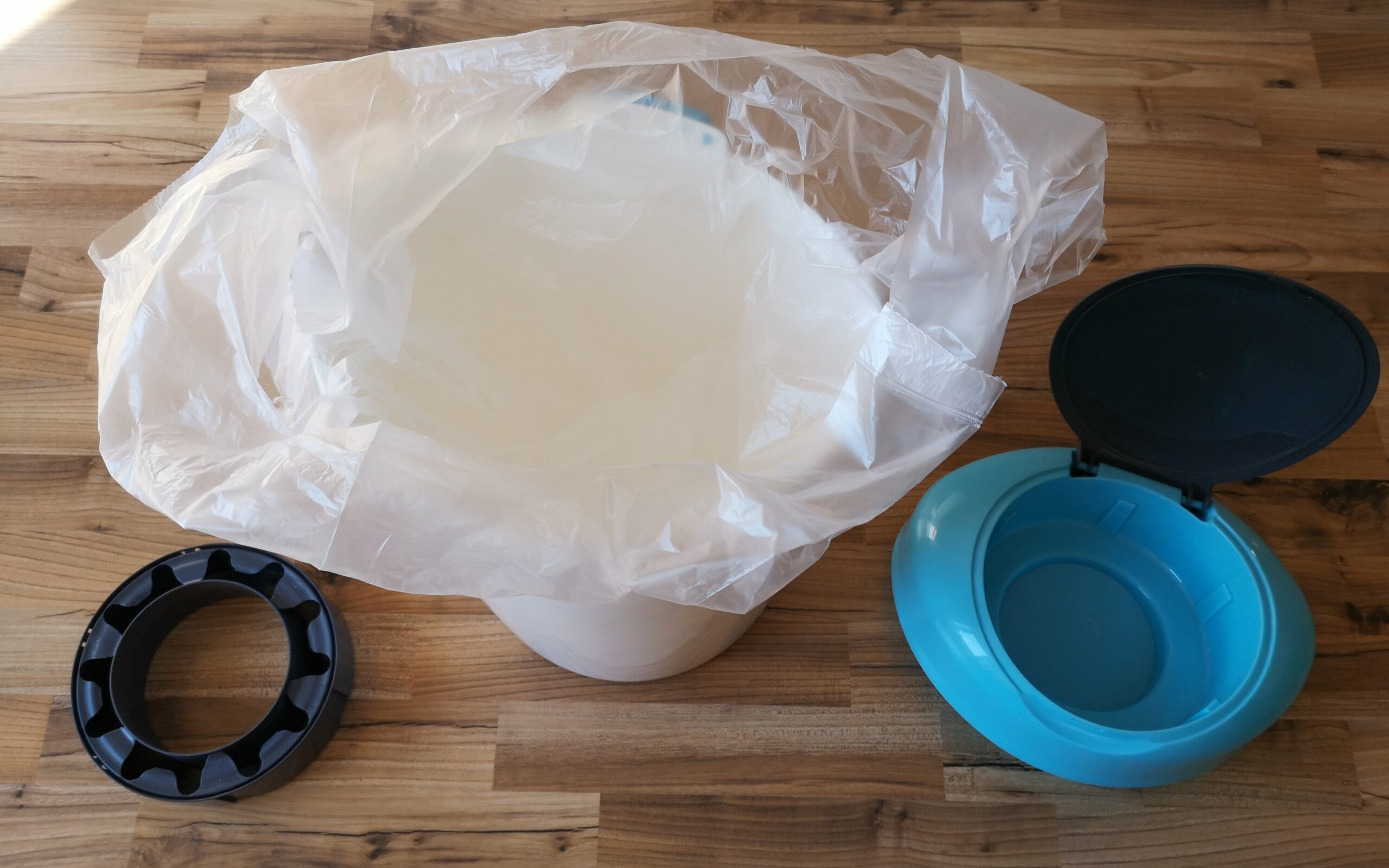 Verwende einen 50l Müllbeutel für deinen Windeleimer